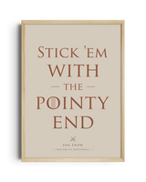 Stick em with the pointy end