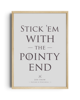 Stick em with the pointy end