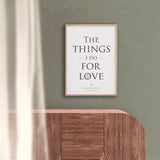 The things i do for love