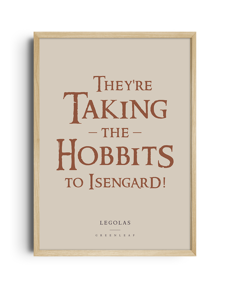 They are taking the Hobbits to Isengard