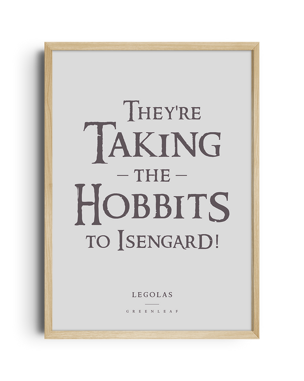 They are taking the Hobbits to Isengard