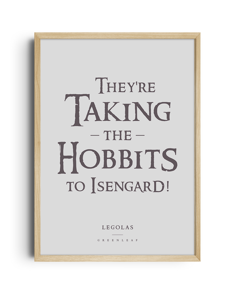 They are taking the Hobbits to Isengard